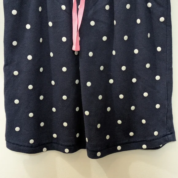 Lands End Long Sleeve Polka Dot Blue White Dress, Girls Medium (10-12) - Picture 4 of 8